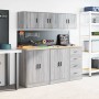 Armario de pared para garaje madera de ingeniería gris sonoma by , Armarios industriales - Ref: Foro24-860653, Price: 42,70 €...