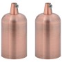 Portalámparas 2 uds bronce rojo E27 by , Lighting accessories - Ref: Foro24-4106529, Price: 16,24 €, Discount: %