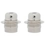 Portalámparas 2 uds níquel satinado E27 de , Accesorios de iluminación - Ref: Foro24-4106522, Precio: 16,54 €, Descuento: %