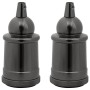 Portalámparas 2 uds bronce negro brillante E27 by , Lighting accessories - Ref: Foro24-4106543, Price: 21,65 €, Discount: %