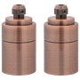 Portalámparas 2 uds bronce rojo E27 by , Lighting accessories - Ref: Foro24-4106534, Price: 15,92 €, Discount: %