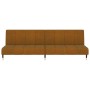 Sofá cama de 2 plazas terciopelo marrón by , Sofas - Ref: Foro24-375882, Price: 235,08 €, Discount: %