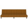 Sofá cama de 2 plazas terciopelo marrón von , Sofas - Ref: Foro24-375771, Preis: 242,36 €, Rabatt: %