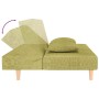 Sofá cama de 2 plazas con dos almohadas tela verde by , Sofas - Ref: Foro24-375894, Price: 245,46 €, Discount: %