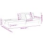 Sofá cama de 2 plazas con dos almohadas tela color vino by , Sofas - Ref: Foro24-375896, Price: 227,59 €, Discount: %