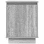 Mesillas de noche con luces LED 2 uds gris sonoma 38x34x50 cm de , Mesitas de noche - Ref: Foro24-861276, Precio: 82,05 €, De...