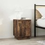 Mesillas de noche con luces LED 2 uds roble ahumado 38x34x50 cm de , Mesitas de noche - Ref: Foro24-861274, Precio: 79,56 €, ...