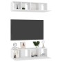 Muebles de salón TV 4 pzas madera ingeniería gris brillo de , Muebles TV - Ref: Foro24-3079269, Precio: 166,91 €, Descuento: %
