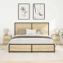 Mesillas de noche con luces LED 2 uds roble sonoma 38x34x50 cm de , Mesitas de noche - Ref: Foro24-861288, Precio: 100,30 €, ...
