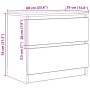 Mueble para TV madera contrachapada blanco 60x35x54 cm von , TV-Möbel - Ref: Foro24-861778, Preis: 61,88 €, Rabatt: %