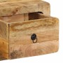 Mueble de TV de pared madera maciza mango rugosa 100x32x25 cm de , Almacenamiento para CD y DVD - Ref: Foro24-4104525, Precio...