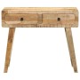 Mesa consola madera maciza de mango rugosa 90x32x75 cm by , Side tables - Ref: Foro24-4104519, Price: 185,78 €, Discount: %