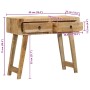 Mesa consola madera maciza de mango rugosa 90x32x75 cm by , Side tables - Ref: Foro24-4104519, Price: 185,78 €, Discount: %