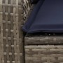 Silla mecedora de jardín con cojines ratán sintético gris by , Garden chairs - Ref: Foro24-4104200, Price: 113,43 €, Discount: %