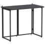 Mesa de jardín plegable de ratán sintético negra 90x51x75 cm von , Gartentische - Ref: Foro24-4108254, Preis: 84,00 €, Rabatt: %
