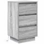 Mesilla de noche con luces LED sonoma gris 38x34x65 cm de , Mesitas de noche - Ref: Foro24-861306, Precio: 81,59 €, Descuento: %
