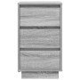 Mesilla de noche con luces LED sonoma gris 38x34x65 cm de , Mesitas de noche - Ref: Foro24-861306, Precio: 81,59 €, Descuento: %