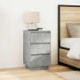 Mesilla de noche con luces LED gris hormigón 38x34x65 cm von , Nachttische - Ref: Foro24-861304, Preis: 80,79 €, Rabatt: %