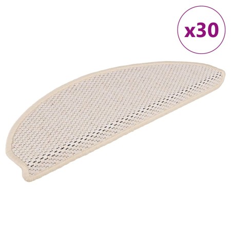 Alfombra autoadhesiva escalera sisal 30 uds 65x21x4 cm Berber by , Stair mats - Ref: Foro24-3365881, Price: 211,82 €, Discoun...