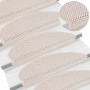 Alfombra autoadhesiva escalera sisal 30 uds 65x21x4 cm Berber by , Stair mats - Ref: Foro24-3365881, Price: 211,82 €, Discoun...
