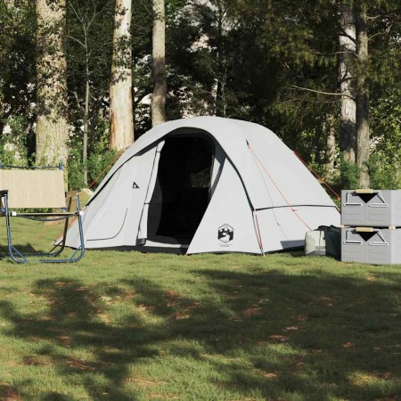 Tienda familiar 6 personas tela opaca impermeable blanca de , Tiendas de campaña - Ref: Foro24-4009565, Precio: 215,92 €