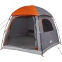 Tienda familiar Igloo para 6 personas impermeable gris naranja by , tents - Ref: Foro24-4009571, Price: 180,05 €, Discount: %