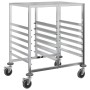 Carro con bandejas y 12 contenedores GN 75x55x87 cm von , Küchen- und Speisewagen - Ref: Foro24-4108074, Preis: 185,23 €, Rab...