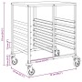 Carro con bandejas y 12 contenedores GN 75x55x87 cm von , Küchen- und Speisewagen - Ref: Foro24-4108074, Preis: 185,23 €, Rab...