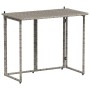 Mesa de jardín plegable gris 90x51x75 cm ratán sintético by , Garden tables - Ref: Foro24-4108256, Price: 81,66 €, Discount: %