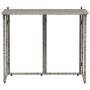 Mesa de jardín plegable gris 90x51x75 cm ratán sintético by , Garden tables - Ref: Foro24-4108256, Price: 81,66 €, Discount: %