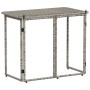 Mesa de jardín plegable gris 90x51x75 cm ratán sintético by , Garden tables - Ref: Foro24-4108256, Price: 81,66 €, Discount: %