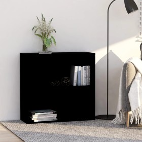 Estantería de madera de ingeniería negra 80x30x76,5 cm by , Bookcases and shelves - Ref: Foro24-801000, Price: 51,46 €, Disco...