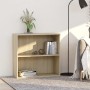 Estantería de madera de ingeniería roble Sonoma 80x30x76,5 cm de , Librerías y estanterías - Ref: Foro24-801002, Precio: 52,41 €