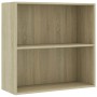 Estantería de madera de ingeniería roble Sonoma 80x30x76,5 cm by , Bookcases and shelves - Ref: Foro24-801002, Price: 50,63 €...