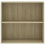 Estantería de madera de ingeniería roble Sonoma 80x30x76,5 cm by , Bookcases and shelves - Ref: Foro24-801002, Price: 50,63 €...