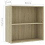 Estantería de madera de ingeniería roble Sonoma 80x30x76,5 cm by , Bookcases and shelves - Ref: Foro24-801002, Price: 50,63 €...