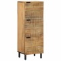 Aparador alto madera maciza de mango marrón 40x33x110 cm by , CD and DVD storage - Ref: Foro24-4017749, Price: 196,26 €, Disc...