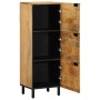 Aparador alto madera maciza de mango marrón 40x33x110 cm by , CD and DVD storage - Ref: Foro24-4017749, Price: 196,26 €, Disc...