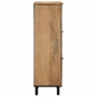 Aparador alto madera maciza de mango marrón 40x33x110 cm by , CD and DVD storage - Ref: Foro24-4017749, Price: 196,26 €, Disc...