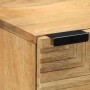 Aparador alto madera maciza de mango marrón 40x33x110 cm by , CD and DVD storage - Ref: Foro24-4017749, Price: 196,26 €, Disc...