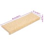 Alfombrillas de escalera 20 unidades crema 65x21x4 cm de , Alfombrillas para escalones - Ref: Foro24-3365855, Precio: 116,35 ...