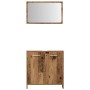 Juego de muebles de baño 3 piezas madera ingeniería envejecida von , Badezimmermöbel - Ref: Foro24-3328561, Preis: 159,03 €, ...