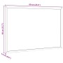 Pizarra blanca magnética con marco de madera de pino 60x40 cm von , Notiz Bretter - Ref: Foro24-4017404, Preis: 27,04 €, Raba...
