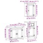 Juego de muebles de baño Corona 3 pzas madera maciza pino von , Badezimmermöbel - Ref: Foro24-3334633, Preis: 257,58 €, Rabat...