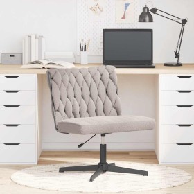 Silla oficina giratoria tejido imitación lana rizada gris claro by , Chairs - Ref: Foro24-4105397, Price: 114,03 €, Discount: %