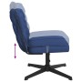 Silla de oficina giratoria de tela azul