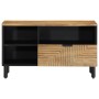 Mueble de TV madera maciza de mango marrón 80x33x46 cm by , CD and DVD storage - Ref: Foro24-4017737, Price: 94,03 €, Discoun...