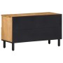 Mueble de TV madera maciza de mango marrón 80x33x46 cm by , CD and DVD storage - Ref: Foro24-4017737, Price: 94,03 €, Discoun...