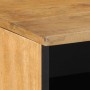 Mueble de TV madera maciza de mango marrón 80x33x46 cm by , CD and DVD storage - Ref: Foro24-4017737, Price: 94,03 €, Discoun...