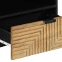 Mueble de TV madera maciza de mango marrón 80x33x46 cm by , CD and DVD storage - Ref: Foro24-4017737, Price: 94,03 €, Discoun...